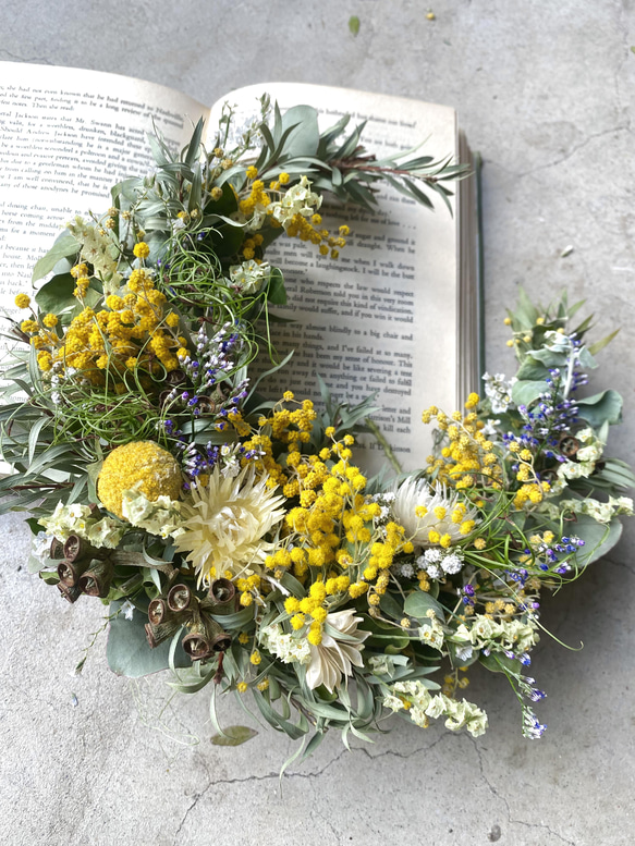 lilyyyy3ページ＊ ☘ミモザフレッシュスワッグ・リース☘ ②・③