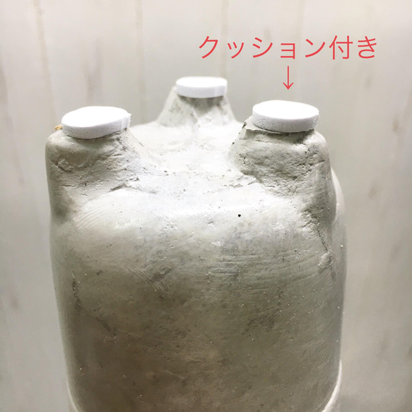 精霊が宿る木　ミニサイズ ガジュマル　フット付き セメントポット 8枚目の画像