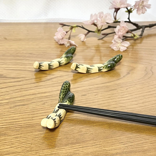 春☆京焼の箸置き 5つお好きに選んで得々~桜(大小) 苺 筍 春☆京焼の箸置き 5つお好きに選んで得々~桜(大小) 苺 筍