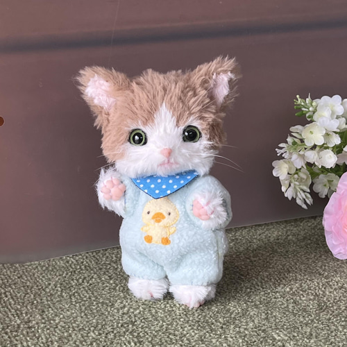 子猫ちゃん（ハチワレ茶白）」テディベア No.014 ぬいぐるみ