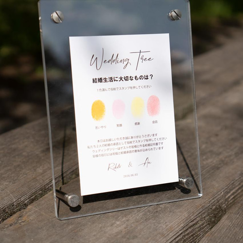 2枚セット】結婚証明書の説明書き フォント変更無料／mcp03 ウェルカム