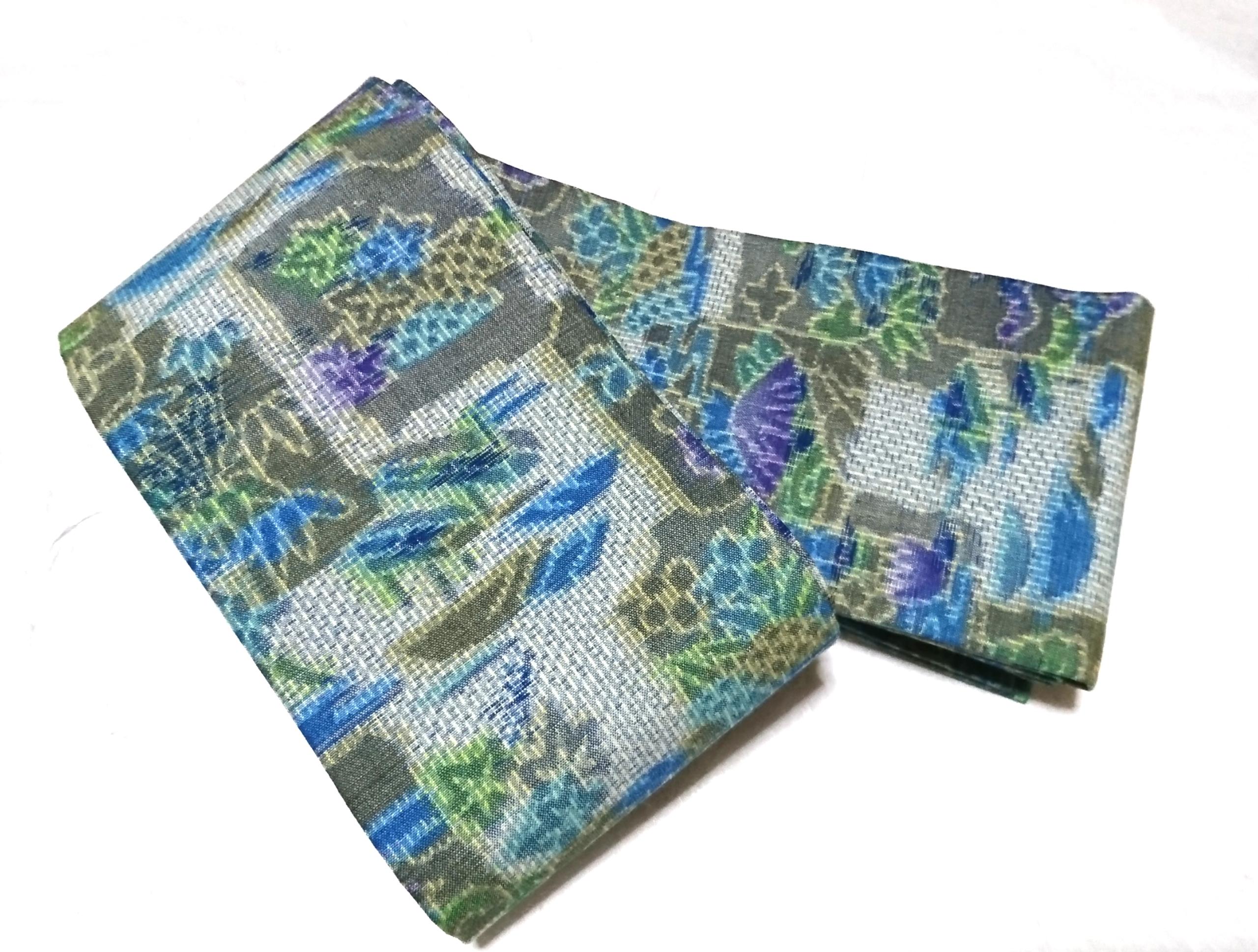 創作帯☆角帯 ぼかし風景画 巾約12cm