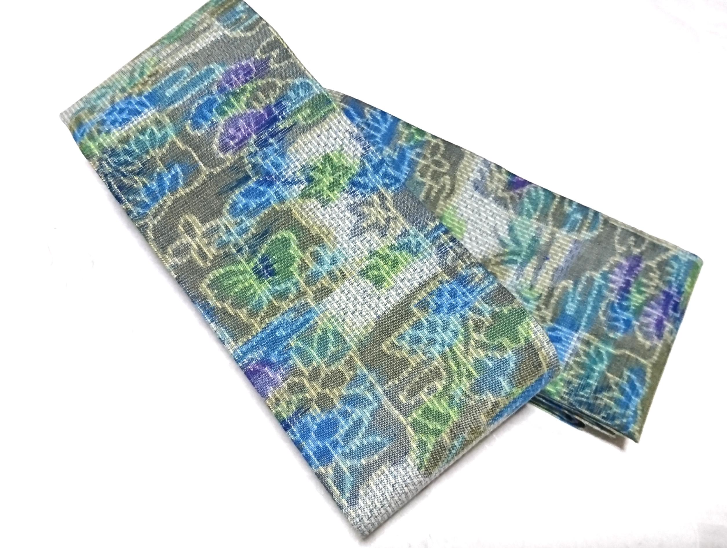 創作帯☆角帯 ぼかし風景画 巾約10cm