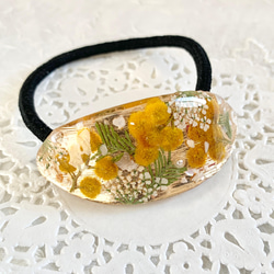 ❇︎フラワーブーケのヘアゴム❇︎ レジン 押し花 ドライフラワー 大人