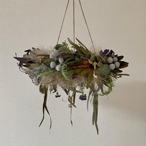 ワイルドフラワーのフライングリース リース irodori0012 通販