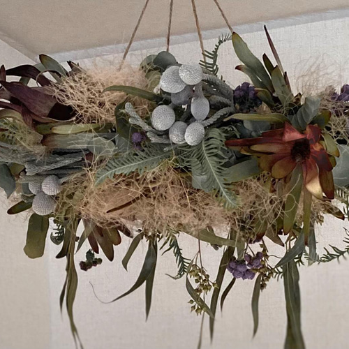 ワイルドフラワーのフライングリース リース irodori0012 通販