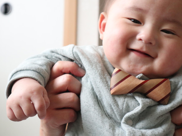 木製蝶ネクタイ【メープル×山桜×ウォルナット】 3枚目の画像