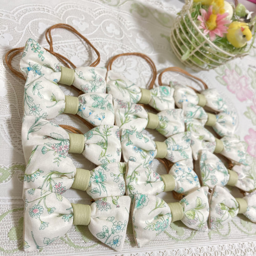 15個入 花 蝶ネクタイ 犬 猫 リボン トリミングチョーカー トリミング