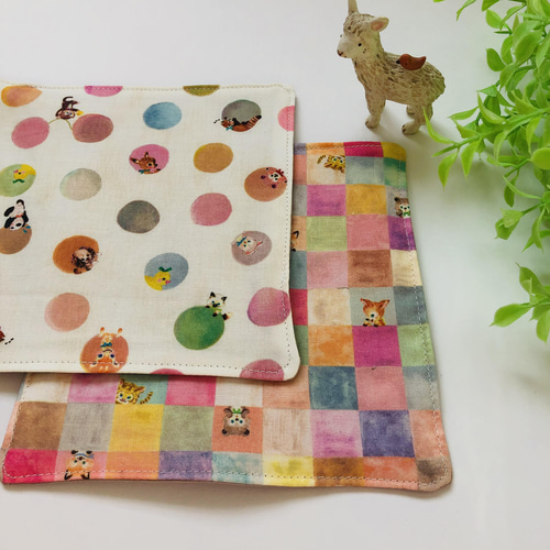 オトナも使えるyukiemon×ガーゼハンカチ2枚組 オトナも子供もOK！yukiemon