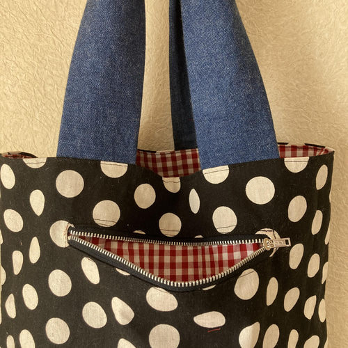 Merci 水玉模様　トートバッグ　2025SS 新品未使用 Merci 水玉模様 トートバッグ 2025SS 新品未使用