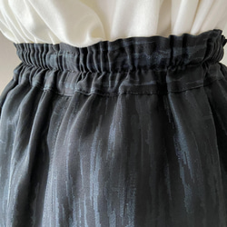 着物リメイク　ロングパンツ　絹　黒　ブラック 8枚目の画像