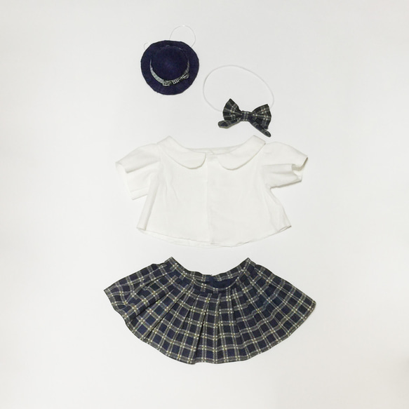 [ 新作 ] 36cm ぬいぐるみ ハンドメイド 人形着せ替え服 【制服セット】 3枚目の画像