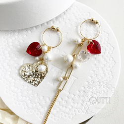 ♥'LIKES!' -II  Earring/cuff (2way/片耳) long　-イヤリング･イヤーカフ 4枚目の画像