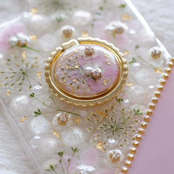 ❁数量限定❁【全機種対応】Sakura Collection❁.*･ﾟ押し花スマホケース 11枚目の画像