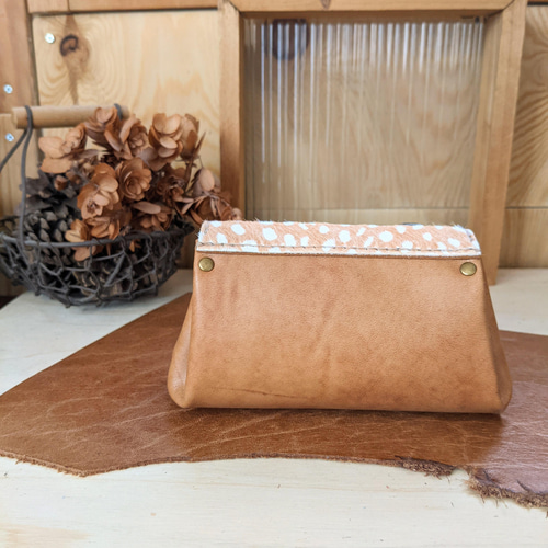 ぐしぐし手縫い＊お札が折らずに入るアコーディオンウォレット  