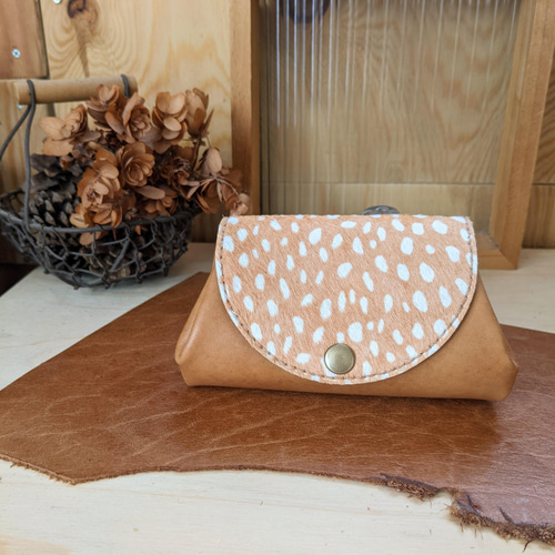 ぐしぐし手縫い＊お札が折らずに入るアコーディオンウォレット  