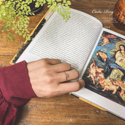 Cadre Rings 14KGF/翡翠 4枚目の画像