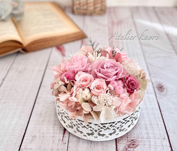 春を彩る＊フラワーアレンジ プリザーブドフラワー Atelier kaori 通販