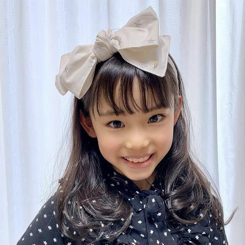 ⭐︎再販⭐︎ シルバースタービッグリボンカチューシャ ホワイト 