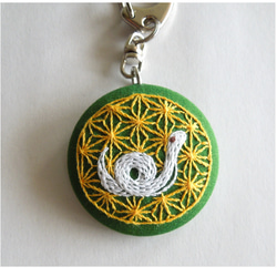 ヘビの刺繍キーホルダー キーホルダー terubocean 通販 13371935