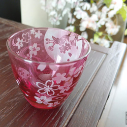 [和グラス] 桜扇おちょこ 7枚目の画像