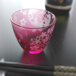 [和グラス] 桜扇おちょこ 9枚目の画像