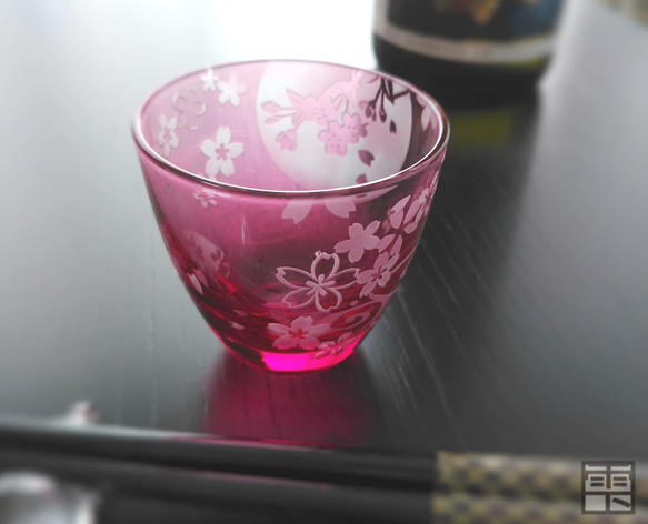 [和グラス] 桜扇おちょこ 9枚目の画像