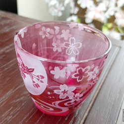 [和グラス] 桜扇おちょこ 3枚目の画像