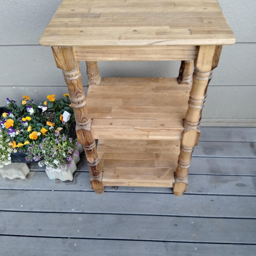 ろくろ脚サイドテーブル サイドテーブル 和み家具工房 通販 13372691