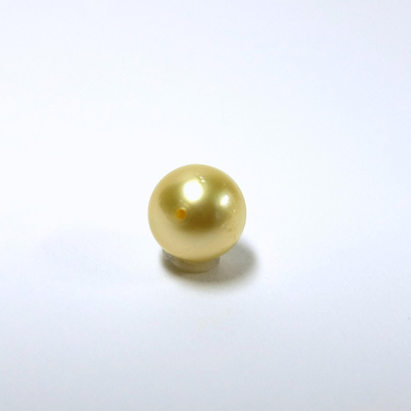 【高品質パール】8.0mm up 養殖南洋真珠 ゴールド ルース 1ピース　B621 5枚目の画像