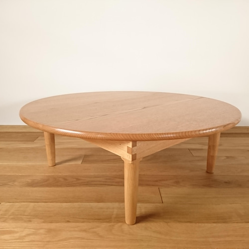 柿渋塗装のちゃぶ台 ローテーブル・リビングテーブル umebachi  