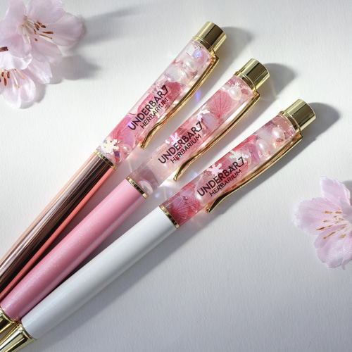 桜ピンクのハーバリウムボールペン 母の日 入学祝い プレゼント ギフト