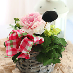 ラナンキュラスの花かごアレンジ♪記念日☆誕生日☆新生活に 3枚目の画像