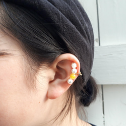 mimosa ball ear cuff 5枚目の画像