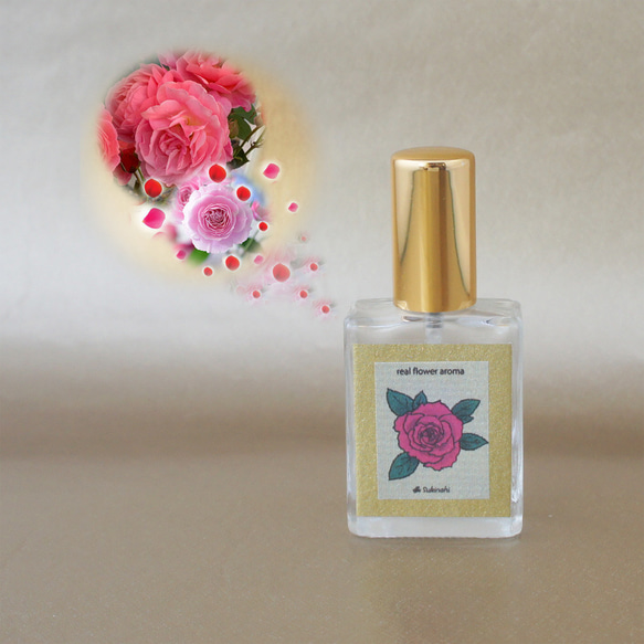 リアル和薔薇ノ香15ml　real flower aroma　生花のアロマ　レディ―ス香水　 1枚目の画像