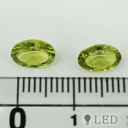 ペリドット　ルース　オーバル　7.7×6mm 5枚目の画像