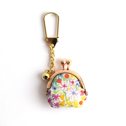 Tiny kiss lock purse keychain Liberty "Poppy's Meadow" [081] 第1張的照片