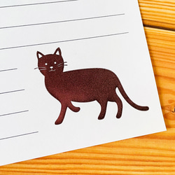 きまぐれ猫ちゃんのミニレターセット　可愛い猫　自由な猫【活版印刷】【3セット入り】 2枚目の画像