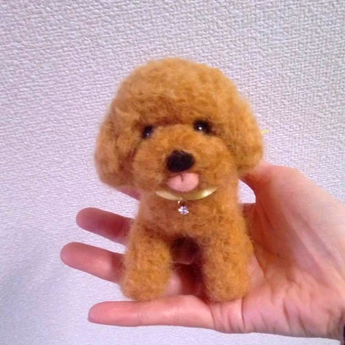 羊毛フェルトトイプードル 羊毛フェルト Lana** 通販 13373807｜Creema