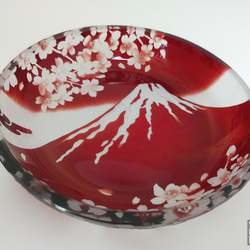 [和硝子皿] 富士と桜 4枚目の画像