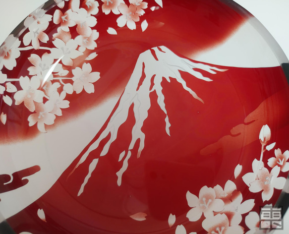 [和硝子皿] 富士と桜 7枚目の画像