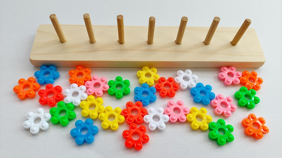 はなはじき棒通し★ハンドメイド知育おもちゃ　保育教材　療育教材 人気・おすすめ｜多用途・生活用品におすすめ キャンペーン中 即納 売れ筋商品