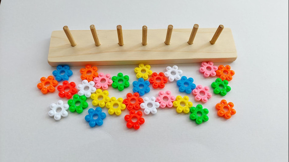 はなはじき棒通し★ハンドメイド知育おもちゃ　保育教材　療育教材 人気・おすすめ｜多用途・生活用品におすすめ キャンペーン中 即納 売れ筋商品