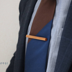 【人気６樹種】シンプルスリムな木製ネクタイピン 9枚目の画像