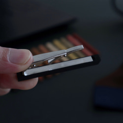 【人気６樹種】シンプルスリムな木製ネクタイピン 11枚目の画像