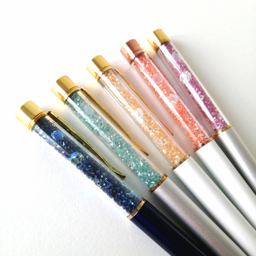 キラキラボールペン　ビーズセット お試し価格【きらめく海ボールペン】【簡易ラッピング無料】 キラキラ
