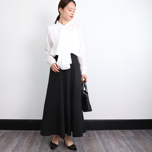 6枚はぎ フレアスカート フォーマルスカート ブラック 0614BK フレア