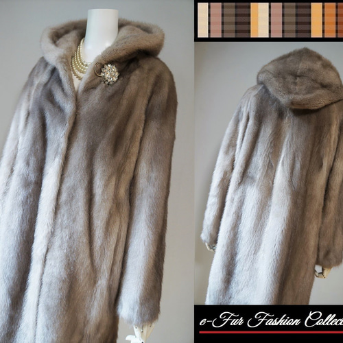 き*や様 SLIVER FOX(シルバーフォックス)グレー系ファーコート
