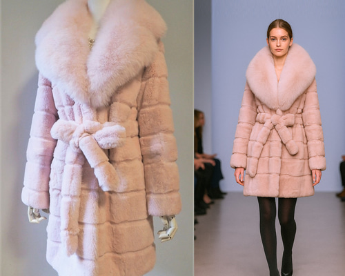 極美品　襟元2way フォックスファーコート　ピンク　ジャケット　毛皮 女らしさを上昇させる☆柔らかくて暖かい 桜ピンクフォックスファー