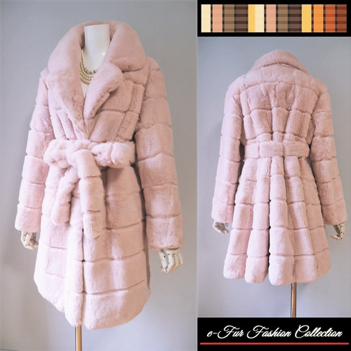 女らしさを上昇させる☆柔らかくて暖かい 桜ピンクフォックス